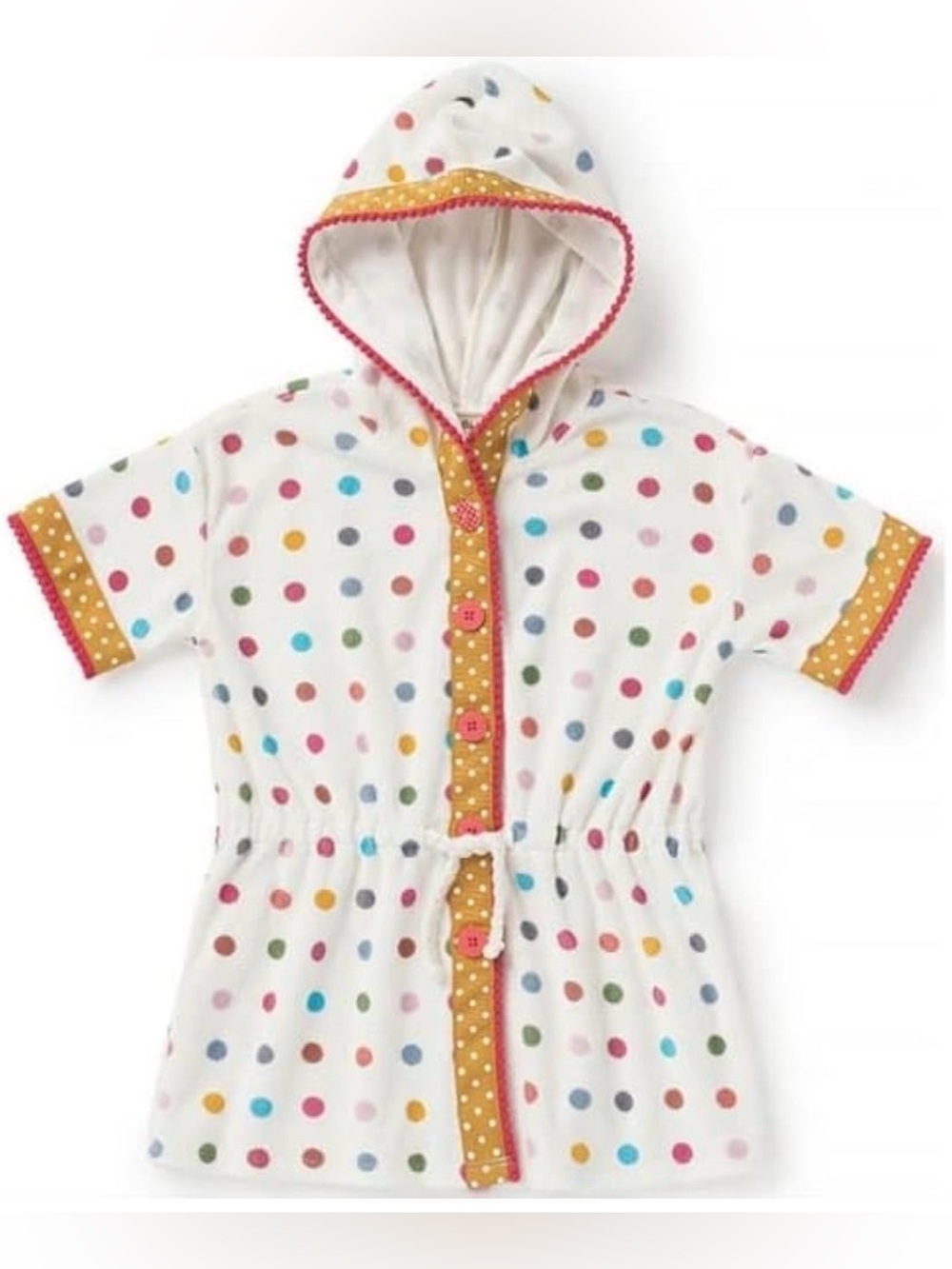 Matilda Jane TerryCloth Sunfish Swim Cover Up Dress (polka dot) Size-4